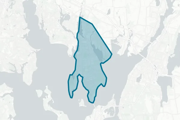 Bristol Warren Regional School District — detail map