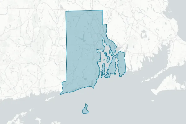 State of Rhode Island — detail map