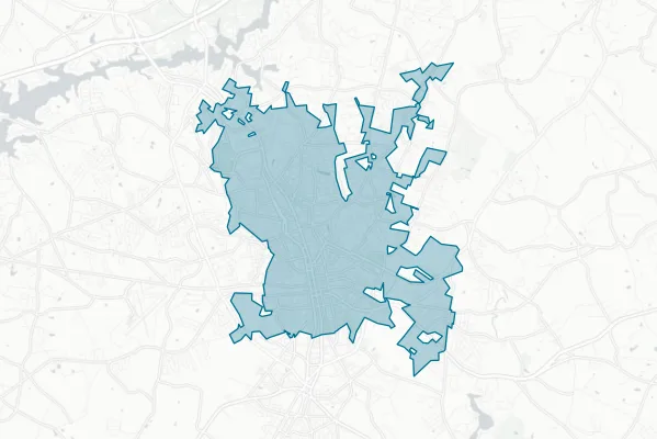 City of Anderson — detail map
