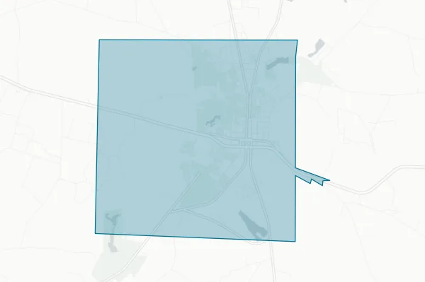 Town of Blackville — detail map