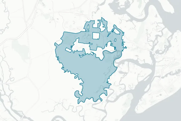 Town of Bluffton — detail map