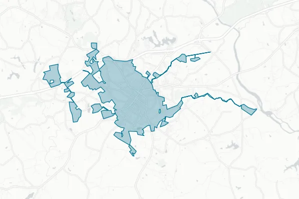 City of Gaffney — detail map