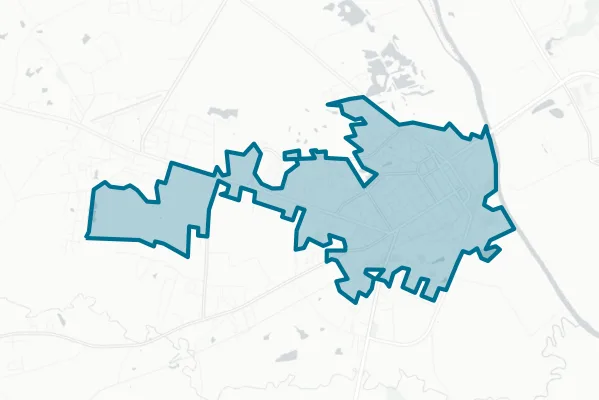 Town of Cheraw — detail map
