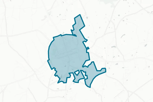 Town of Pageland — detail map