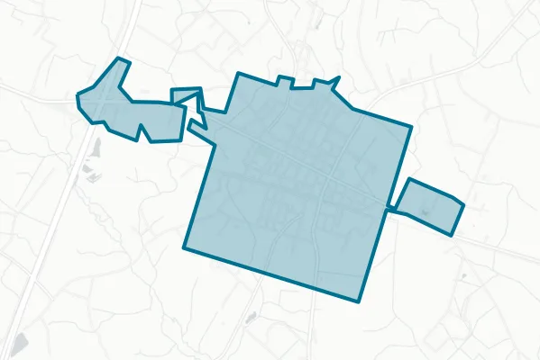 Town of St. George — detail map