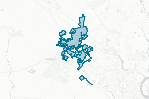Town of Summerville — detail map