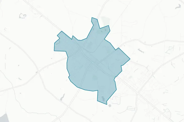 Town of Hampton — detail map