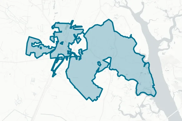 Town of Ridgeland — detail map