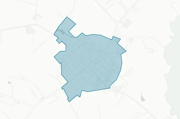 City of Bishopville — detail map