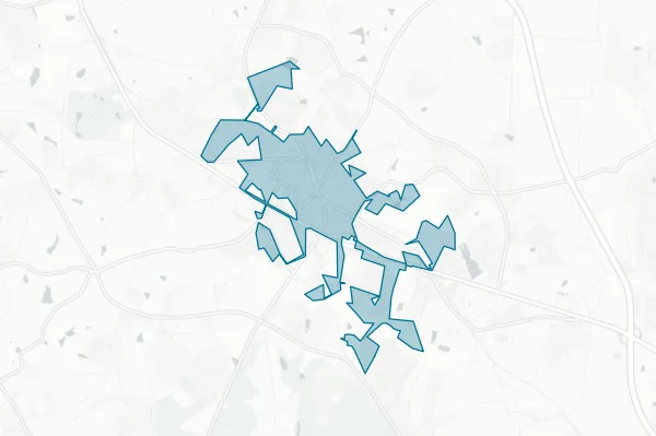 City of Inman — detail map