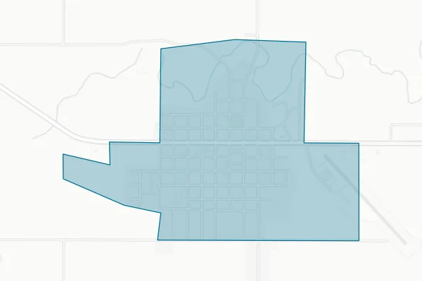 City of Faulkton — detail map