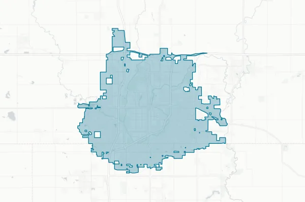 City of Sioux Falls — detail map