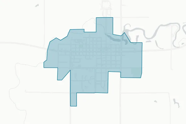 City of Flandreau — detail map