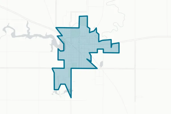 City of Redfield — detail map