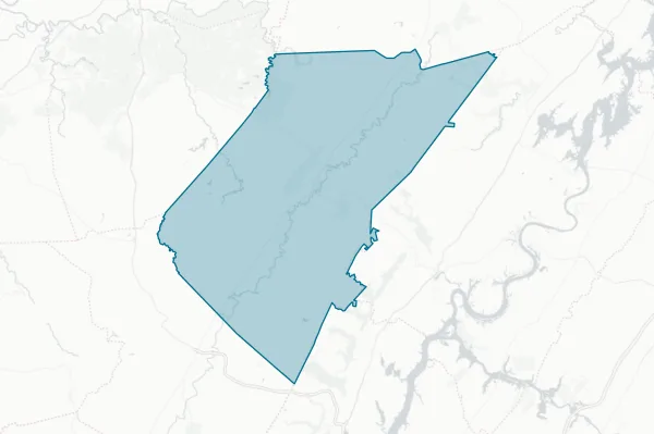 Bledsoe County — detail map