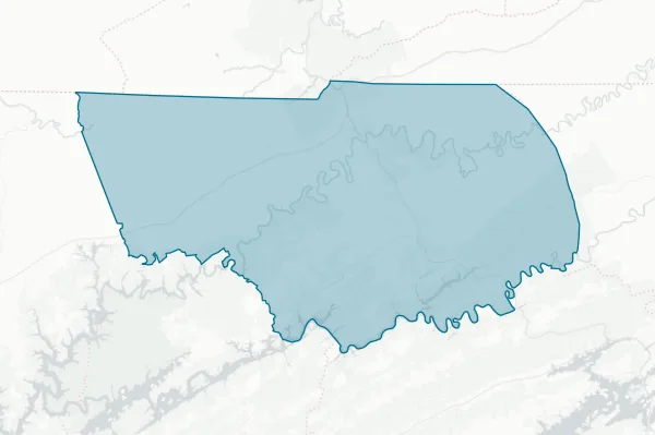Claiborne County — detail map