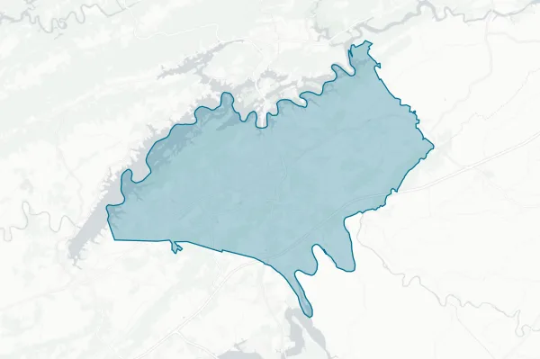 Hamblen County — detail map