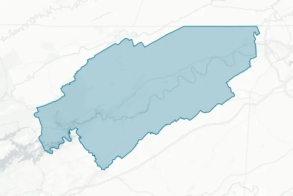Hawkins County — detail map