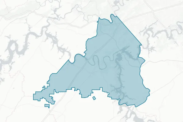 Loudon County — detail map