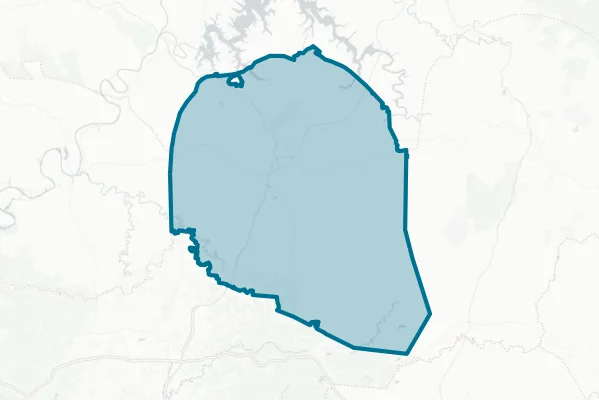 Overton County — detail map