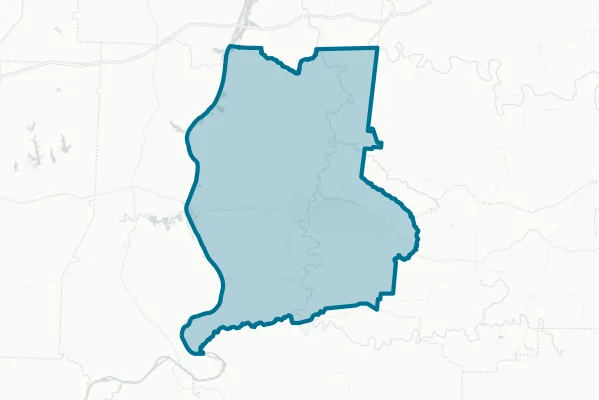 Perry County Tennessee — detail map