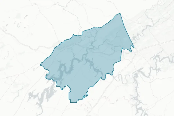 Roane County Tennessee — detail map