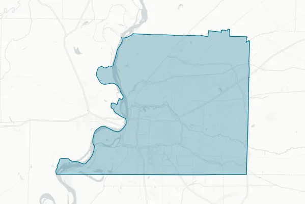 Board of Education of Collierville Schools — detail map