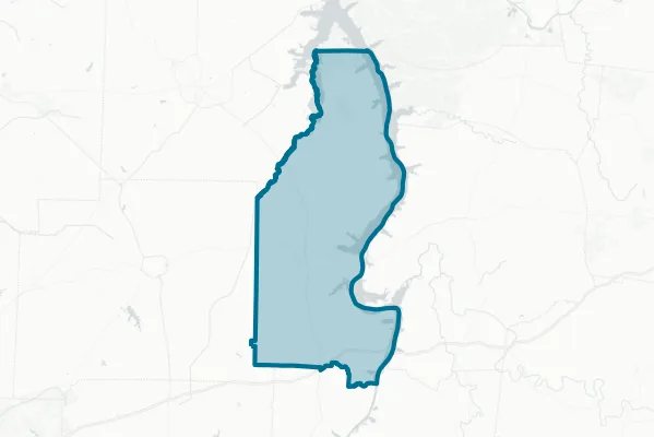 Benton County Tennessee — detail map