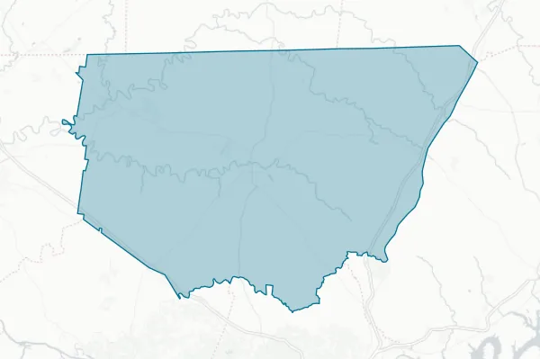 Robertson, County Of — detail map