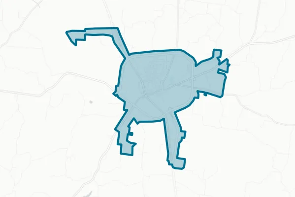 Town of Huntingdon — detail map