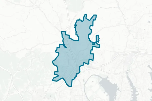 City of Goodlettsville Tennessee — detail map