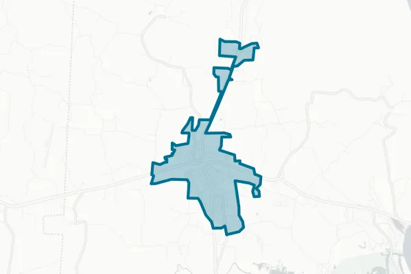 City of Parsons — detail map
