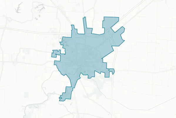 City of Dyersburg — detail map