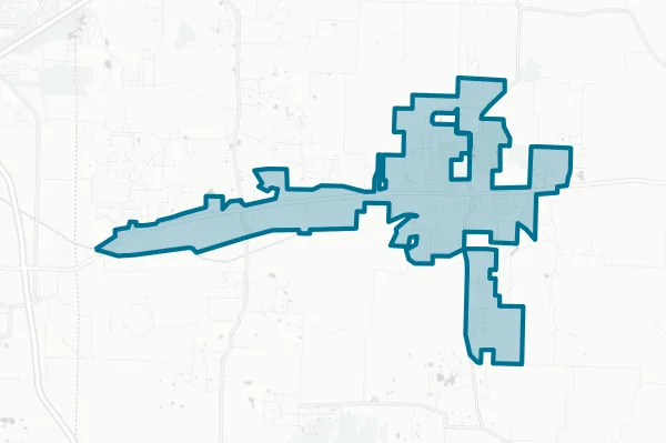 Town of Oakland — detail map
