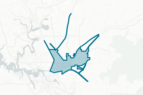 City of Decherd — detail map