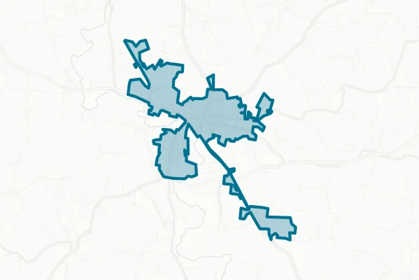 City of Pulaski — detail map