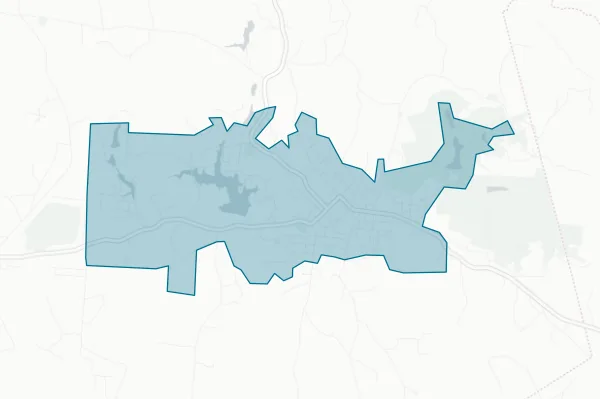 Town of Tracy City — detail map