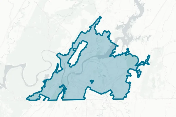 City of Chattanooga — detail map