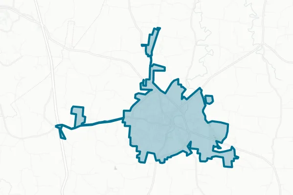 City of Lewisburg — detail map