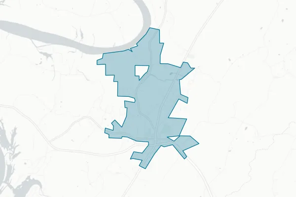 Town of Decatur — detail map