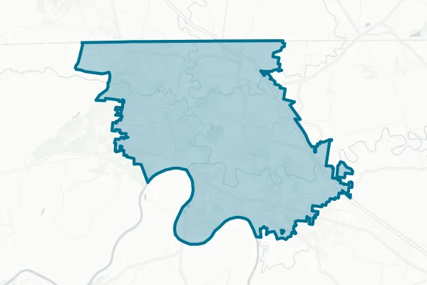 City of Clarksville — detail map