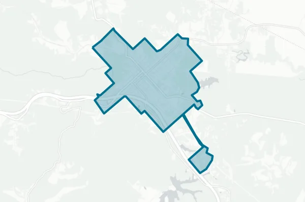 Town of Monterey — detail map