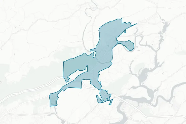 City of Harriman — detail map