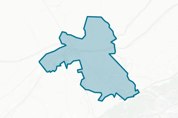 Town of Oliver Springs — detail map