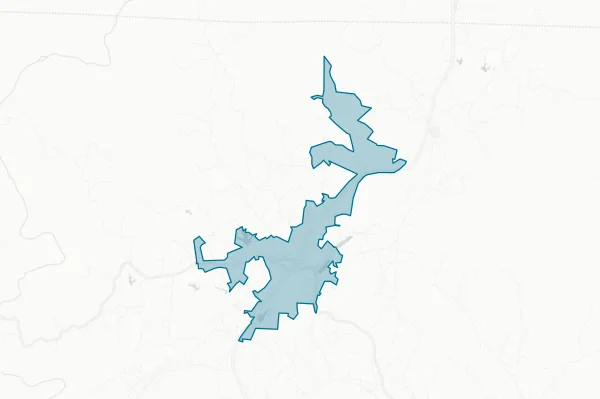 Town of Oneida — detail map
