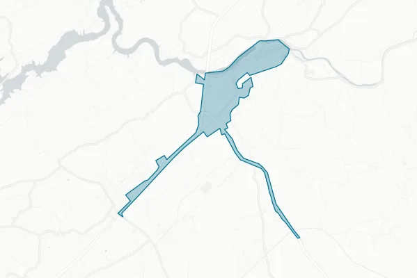 City of Bluff City — detail map