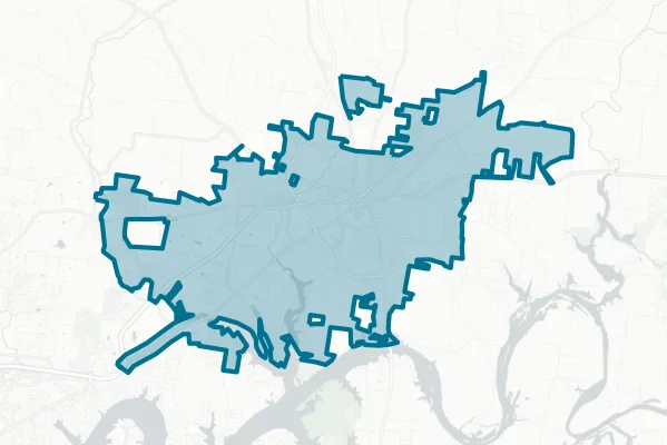 City of Gallatin — detail map