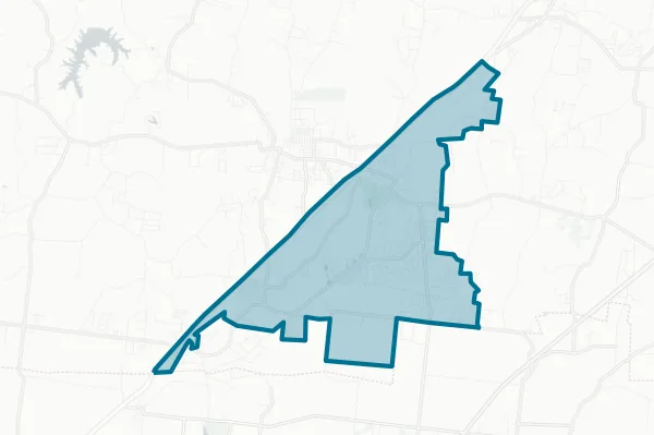 Town of Atoka — detail map
