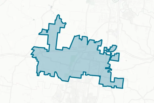 Town of Thomspon's Station — detail map
