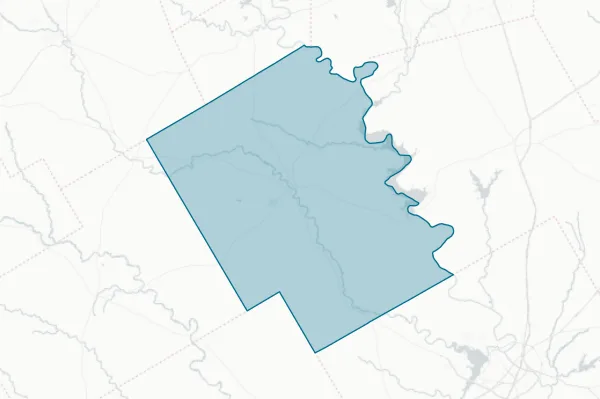 Bosque County — detail map